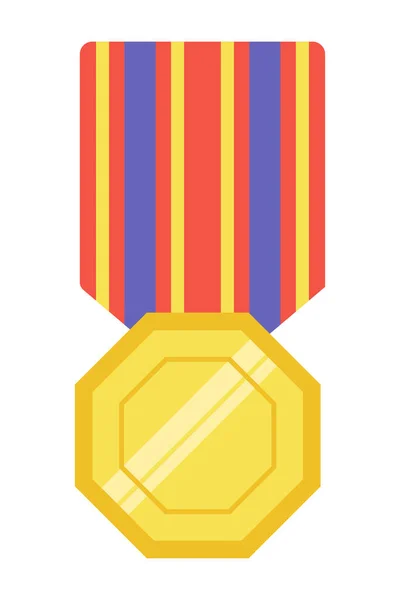 Gold Medal Winner Award Icon Logo Suitable Design Element Championship — Stock Vector