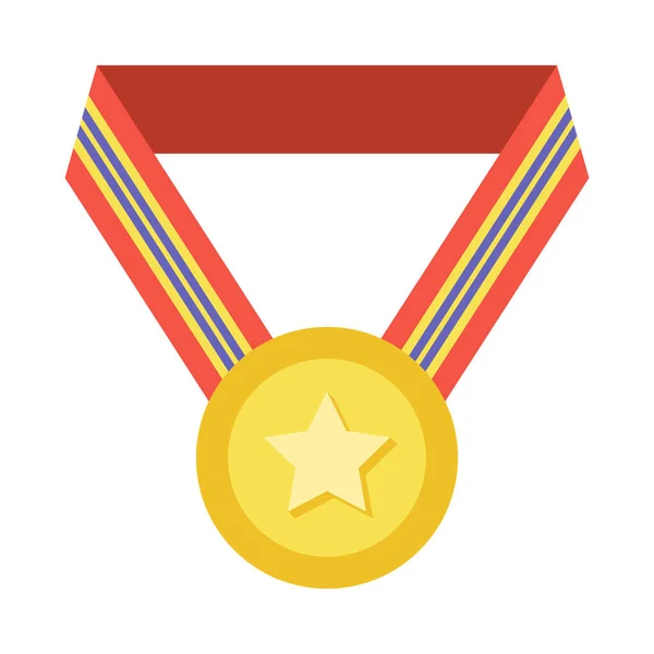 Zlatá Medaile Nebo Ikona Ceny Pro Vítěze Logo Vhodné Pro — Stockový vektor