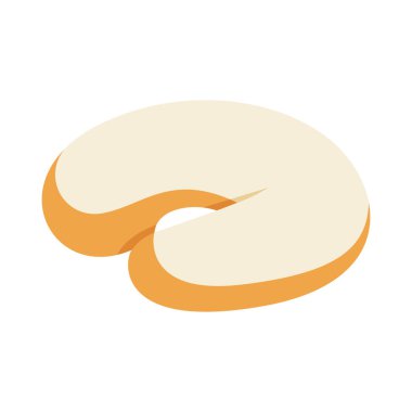 Kurabiye Çizgi Film İllüstrasyonu. Çikolatalı bisküvi çizgi film ikonu. Bir çerez düz ikon vektör çizimi tasarımı, bu vektör simgeler, logolar, illüstrasyonlar, çıkartmalar, kitaplar vs. için uygundur.