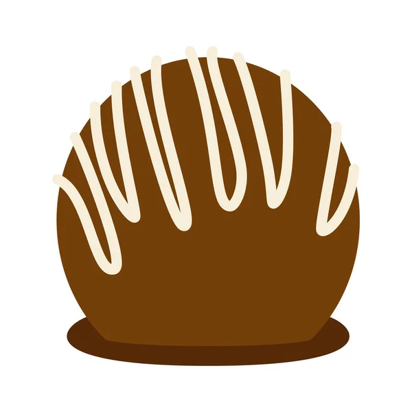 Карикатура Пророка Икона Шоколадного Печенья Карикатурой Cookie Flat Icon Icon — стоковый вектор