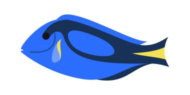 Deniz Hayvanları İllüstrasyonu. Denizin, okyanusun ve suyun altındaki yaşamın sakinleri. Şirin okyanus hayvanları vektör seti. Deniz canlıları çizgi film karakterleri, deniz yaşamı klipsleri sanat koleksiyonu.