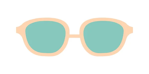 Сонцезахисні Окуляри Значок Окулярів Векторні Ілюстрації Плоский Дизайн Смішні Літні — стоковий вектор