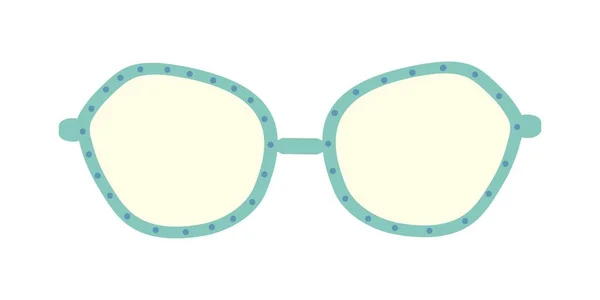 Солнечные Очки Очки Икона Векторная Иллюстрация Плоский Дизайн Забавная Иллюстрация — стоковый вектор