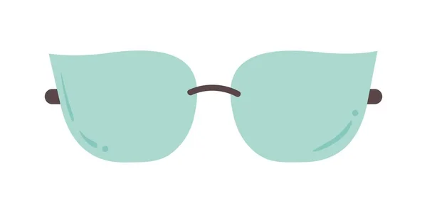 Solglasögon Glasögonikon Vektorillustration Platt Design Rolig Sommar Glasögon Illustration — Stock vektor