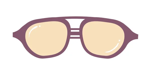 Occhiali Sole Icona Degli Occhiali Illustrazione Vettoriale Disegno Piatto Divertente — Vettoriale Stock