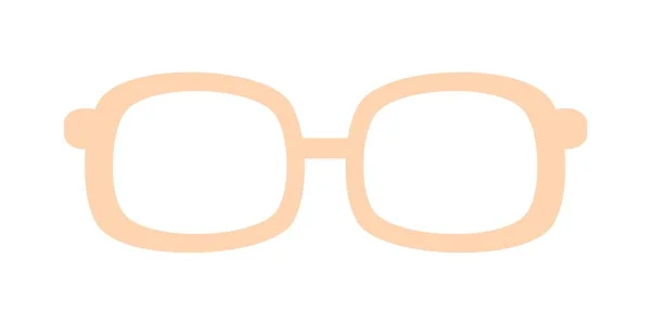 Okulary Ikona Okularów Ilustracja Wektora Płaska Konstrukcja Śmieszne Okulary Lato — Wektor stockowy