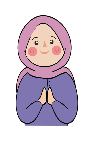 Saludos Del Pueblo Musulmán Para Ramadán Eid Mubarak — Archivo Imágenes Vectoriales