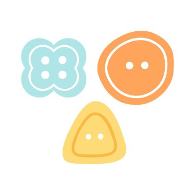 Dikiş seti illüstrasyonu. Dikiş Elementi Tasarımı Beyaz Arkaplanda İzole Edildi. Ekipman, Dikiş Aletleri İşareti ve Sembol