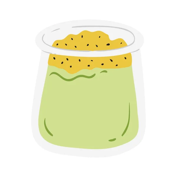 Illustration Desserts Matcha Ravissante Recette Base Thé Vert Matcha Poudre — Image vectorielle