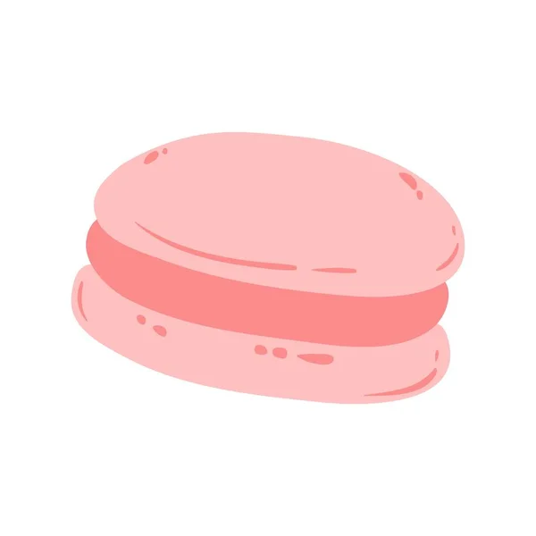 菓子とデザート スイートデザート 手描きのイラスト かわいいベクター甘い焼いたカップケーキ キャンディー アイスクリーム ケーキ — ストックベクタ