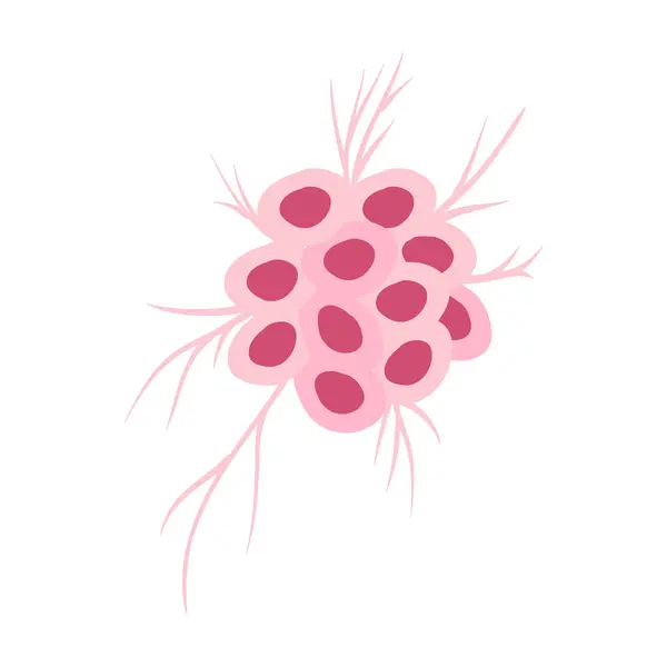Ilustración Diseño Virus Bacterias Aislado — Archivo Imágenes Vectoriales