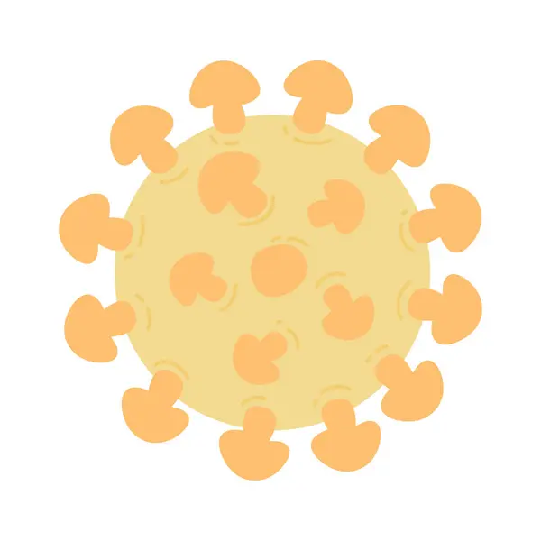 病毒及细菌设计图例分离 — 图库矢量图片