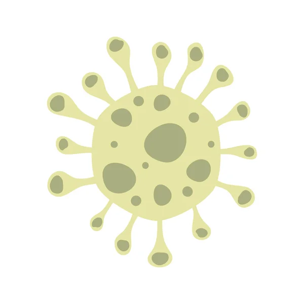 Ilustrasi Desain Virus Dan Bakteri Terisolasi - Stok Vektor