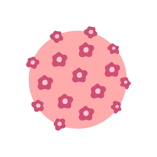 Ilustración Diseño Virus Bacterias Aislado — Archivo Imágenes Vectoriales