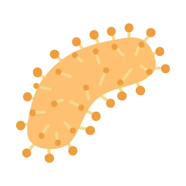 Virus Och Bakterier Design Illustration Isolerad — Stock vektor