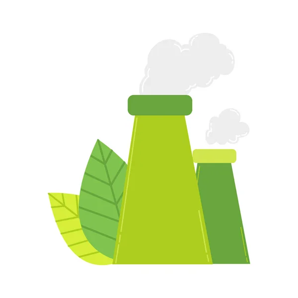 Ikony Koncepcji Zielonej Energii Ekologia Środowisko Związane Zestaw Ikon Kolorów — Wektor stockowy