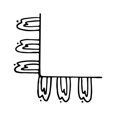 Beyaz bir arka planda el çizimi çerçeve setleri. Köşe Sınırı Eklement. Çiçek ve şifalı bitkilerin eskiz öğeleri pankart tasarımı için süs eşyaları. Sınır koleksiyonu. Oklar. İzole ayrıştırıcılar. Eski sınır.