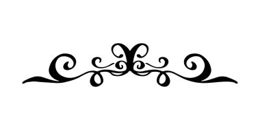 Klasik dekoratif unsur. Tasarım ve dekorasyon için el çizimi vektör çizimi. Vintage bölücüler, çerçeveler, gösteriler ve gelişmeler.