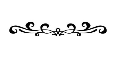 Klasik dekoratif unsur. Tasarım ve dekorasyon için el çizimi vektör çizimi. Vintage bölücüler, çerçeveler, gösteriler ve gelişmeler.