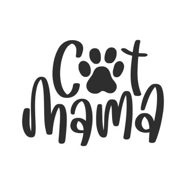 Aşk evcil hayvan harflerinin vektör çizimi. İlham alıntısı. evcil hayvan bakımı alıntıları