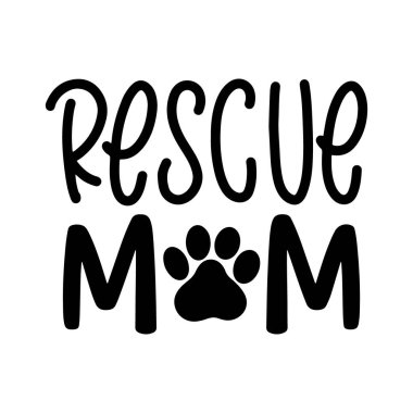 Evcil Hayvan Kurtarma Hakkında Yaratıcı Motivasyon Posteri Şablonu. Poster, Etiket, Çanta, Tişört Tasarımı için Hayvan Vektörü Tipografi Sancak Tasarımı