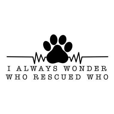 Evcil Hayvan Kurtarma Hakkında Yaratıcı Motivasyon Posteri Şablonu. Poster, Etiket, Çanta, Tişört Tasarımı için Hayvan Vektörü Tipografi Sancak Tasarımı