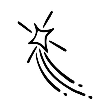 Yıldızlar ve parıltılar karalama çizimi. Parılda, göz kırp, havai fişek, sim silueti ve çizim tarzında parıldayan semboller. El çizimi vektör çizimi beyaz arkaplanda izole edildi