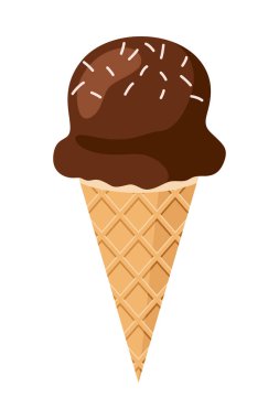 Dondurma Çizimi. Dondurma takımı. Renkli dondurma külahları ve dondurmalar..