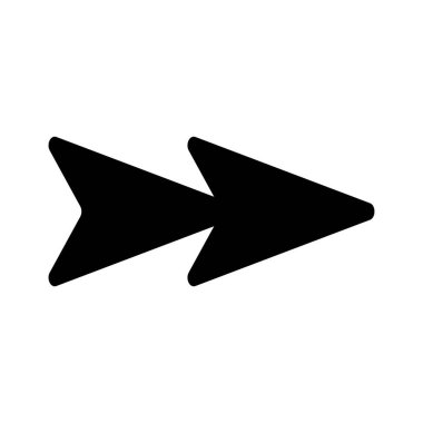 Ok ve İmleç işareti ve sembol. Beyaz arka planda izole edilmiş basit oklar. Ok işareti simgeleri.