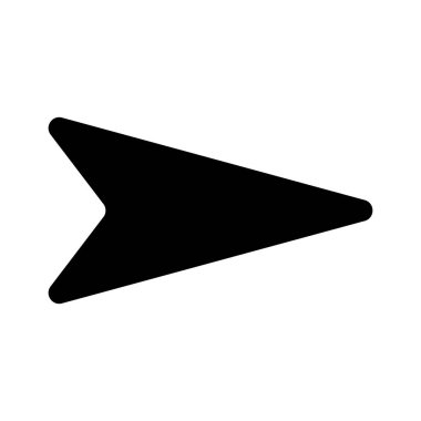 Ok ve İmleç işareti ve sembol. Beyaz arka planda izole edilmiş basit oklar. Ok işareti simgeleri.