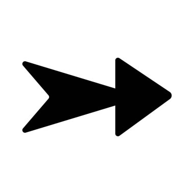 Ok ve İmleç işareti ve sembol. Beyaz arka planda izole edilmiş basit oklar. Ok işareti simgeleri.