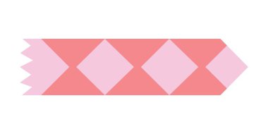 İzole edilmiş washi bantları, yapışkan koli bantları, yapışkan kağıt ve çıkartmalar. Beyaz arka planda yırtık kenarlı çeşitli desenli elementler. Koleksiyon defteri ve kolaj için vektör koleksiyonu.