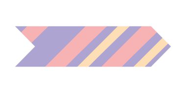 İzole edilmiş washi bantları, yapışkan koli bantları, yapışkan kağıt ve çıkartmalar. Beyaz arka planda yırtık kenarlı çeşitli desenli elementler. Koleksiyon defteri ve kolaj için vektör koleksiyonu.