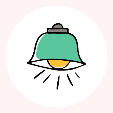 Karalama tarzı parlak sarı ampul, fikirleri ve yaratıcılığı minimalist bir şekilde sembolize ediyor. Ampul karalama el çizimi simgesi. Taslak Renk parlak ampul çizgisi kırpma sembolü çiziyor.