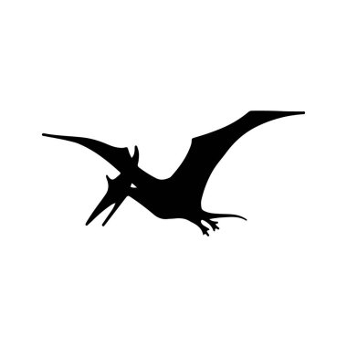 İzole edilmiş bir zeminde dinamik siyah beyaz bir dinozor çizimi. Beyaz arka planda tarih öncesi döneme ait çeşitli türleri barındıran dinozor siluetleri