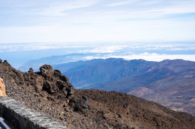 Mirador del Teide 'den Teide Ulusal Parkı, Tenerife, Kanarya Adaları, İspanya