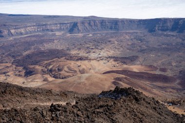 Mirador del Teide 'den Teide Ulusal Parkı, Tenerife, Kanarya Adaları, İspanya