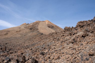Teide Dağı 'nın Mirador del Teide, Teide Ulusal Parkı, Tenerife, Kanarya Adaları, İspanya manzarası