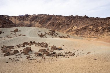 Minas de San Jose Çölü Teide Ulusal Parkı Tenerife, İspanya