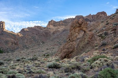 Zapato de la Reina Kayası (Kraliçe Ayakkabısı) Teide Ulusal Parkı, Kanarya Adaları, Tenerife, İspanya