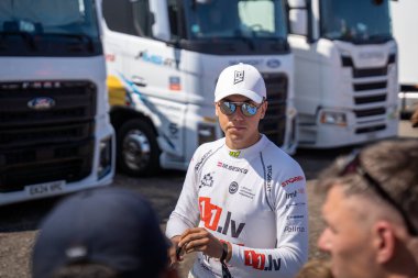 Liepaja, Letonya - 07.20.2024: WRC Rallisi 'nde Martins Sesks