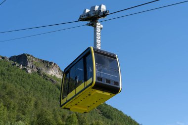 Fjellheisen teleferiği Tromso, Norveç 'te