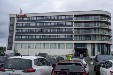 Alta, Norveç - 07.03.2024: Norveç 'in Alta kentindeki Scandic Hotel' in dışı