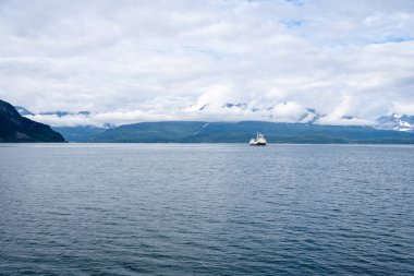 Norveç, Olderdalen Limanı 'nda feribot