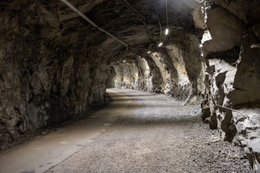 Kiruna İsveç 'te demir cevheri tüneli