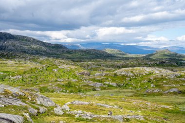 Norveç 'te Norveç ve İsveç sınırındaki Bjornfjell Gümrüğünde sallanıyor