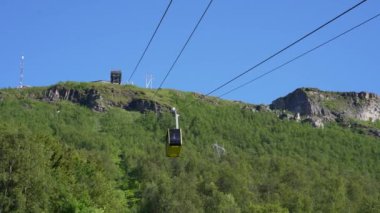 Fjellheisen teleferiği Tromso, Norveç 'te