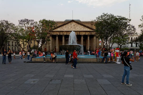 Город Гвадалахара Мексика Май 2017 Года Teatro Degollado — стоковое фото