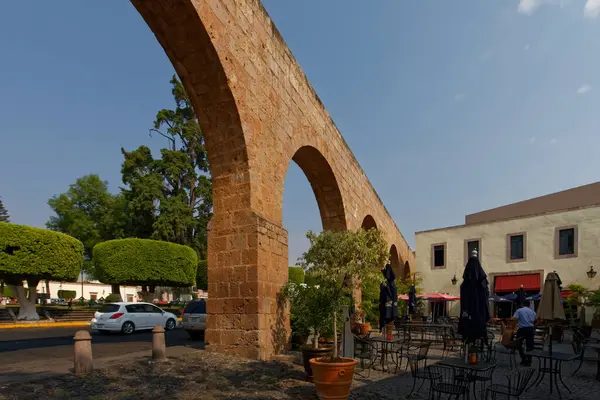 莫雷利亚历史上的水塔 墨西哥2017 图库图片