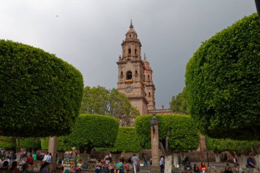 Michoacan 'ın tarihi Morelia kasabası. Meksika, Mayıs 2017.